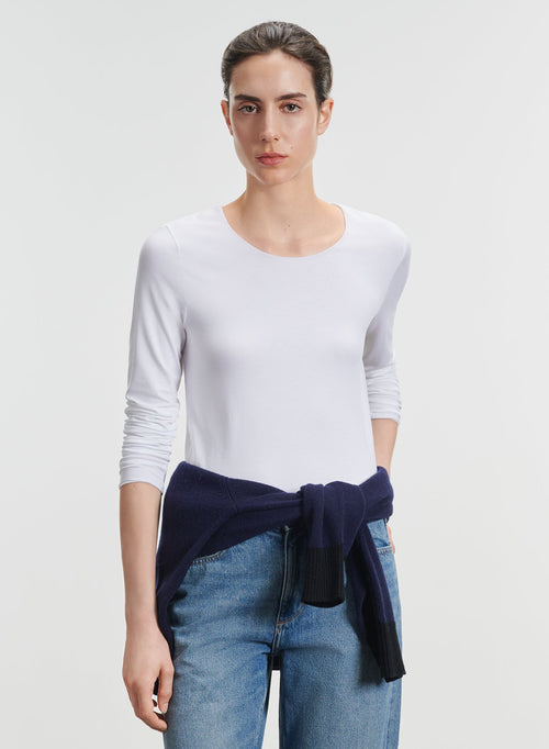 T-shirt en viscose et élasthanne - MAJESTIC FILATURES