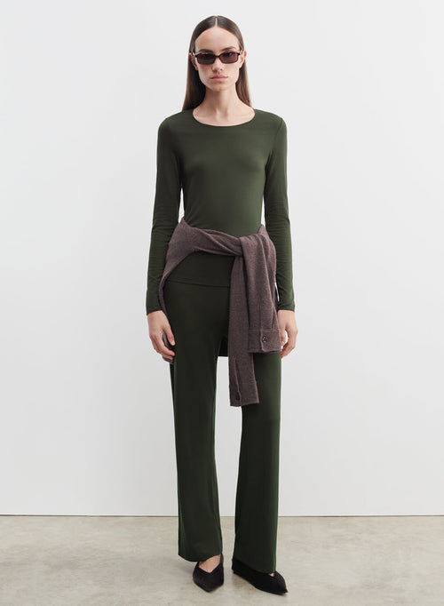 Camiseta de viscosa y elastano - MAJESTIC FILATURES
