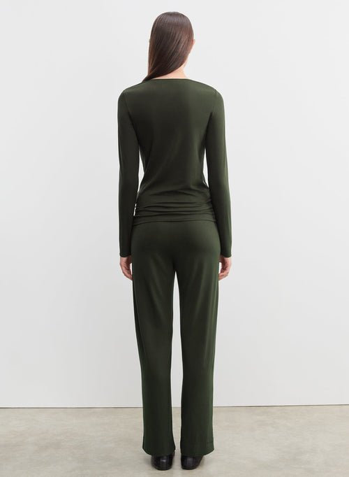 Camiseta de viscosa y elastano - MAJESTIC FILATURES