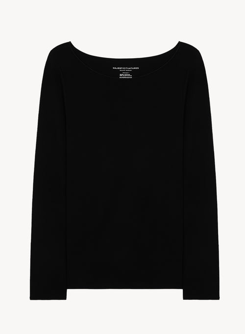 Viskose- und Elastan-T-Shirt - MAJESTIC FILATURES