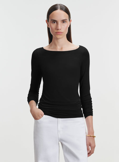 Viskose- und Elastan-T-Shirt - MAJESTIC FILATURES