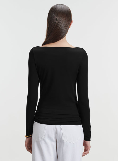 Viskose- und Elastan-T-Shirt - MAJESTIC FILATURES
