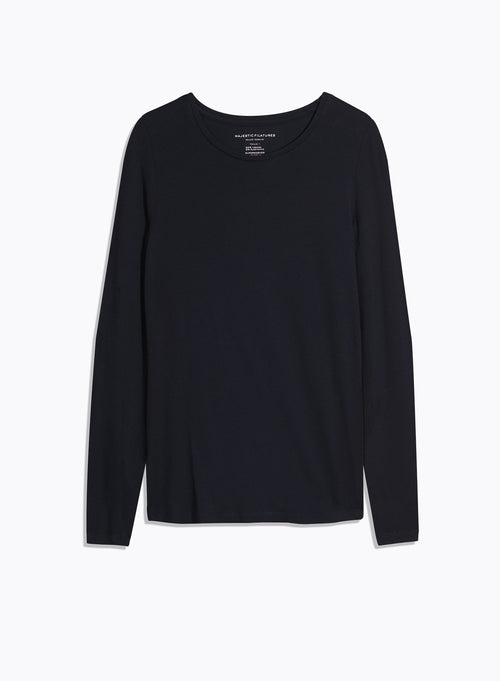 Ally Vicose / Elastane Round Neck T-shirt - MAJESTIC FILATURES