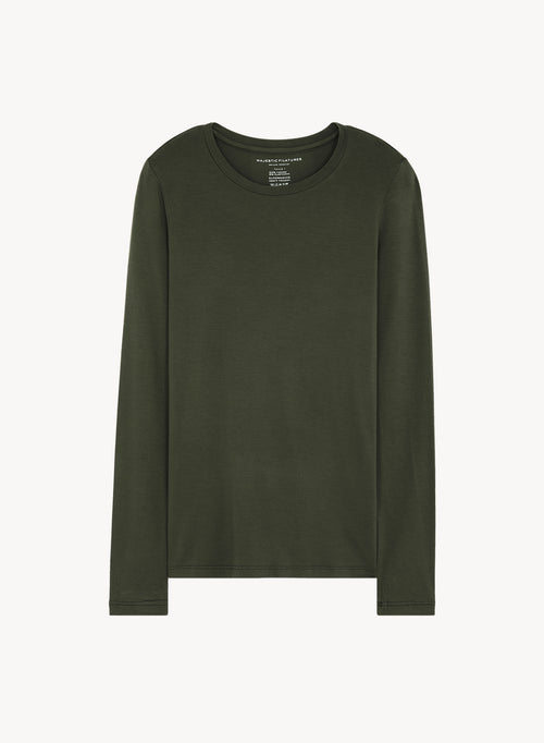 Viskose- und Elastan-T-Shirt - MAJESTIC FILATURES