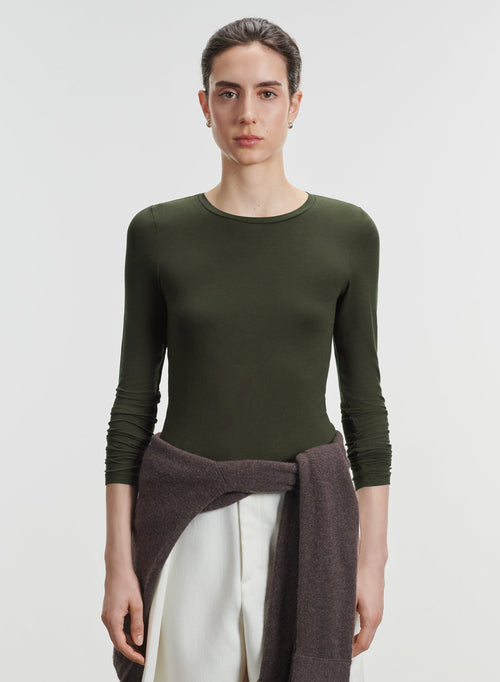 Viskose- und Elastan-T-Shirt - MAJESTIC FILATURES
