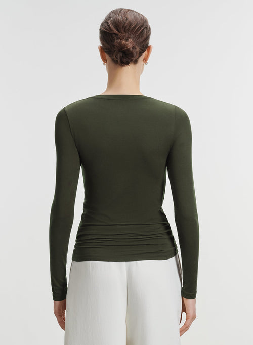 Viskose- und Elastan-T-Shirt - MAJESTIC FILATURES