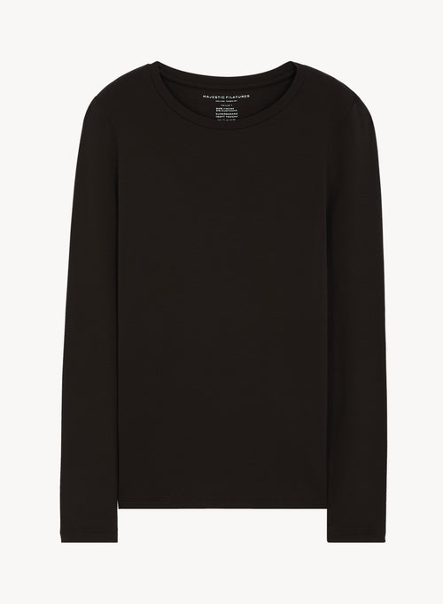 Camiseta de viscosa y elastano - MAJESTIC FILATURES