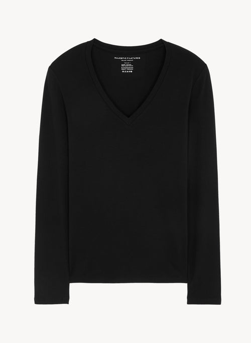 T-shirt en viscose et élasthanne - MAJESTIC FILATURES
