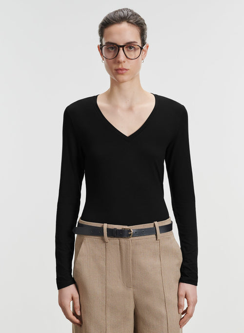 T-shirt en viscose et élasthanne - MAJESTIC FILATURES