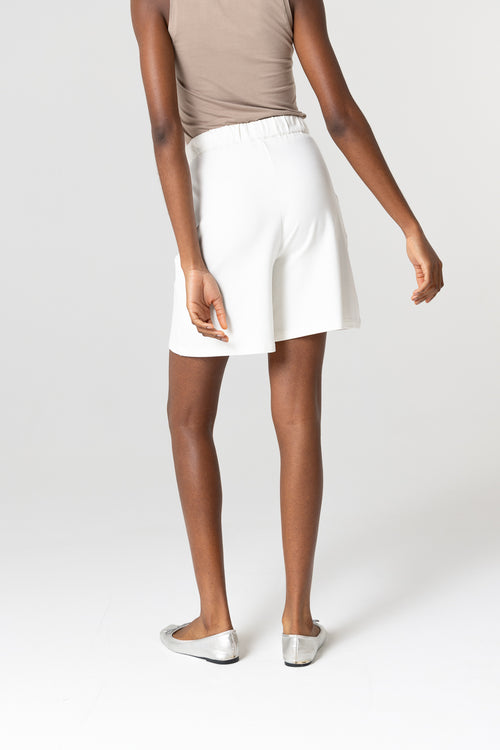 Pantalón blanco de viscosa/elastano - MAJESTIC FILATURES