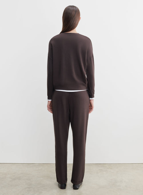 Pants in viscose and elastane - MAJESTIC FILATURES