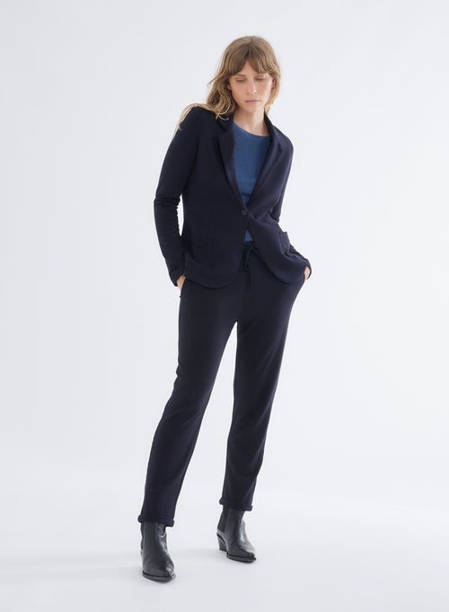 Diane 1-button jacket in Viscose / Elastane - MAJESTIC FILATURES