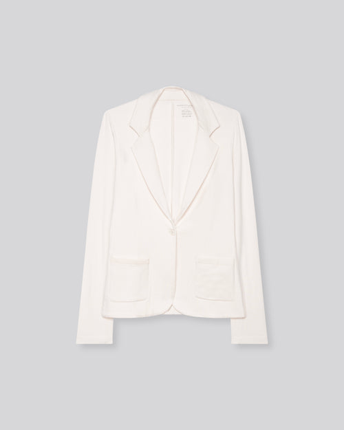 Chaqueta blanca de manga larga de viscosa / elastano - MAJESTIC FILATURES