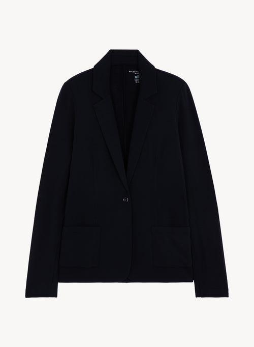 Marine Jacke Lange Ärmel Jacke aus Viskose / Elasthan - MAJESTIC FILATURES