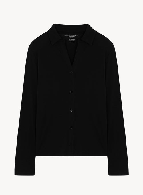 Chemise en coton et cachemire - MAJESTIC FILATURES