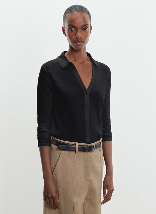 Chemise en coton et cachemire - MAJESTIC FILATURES