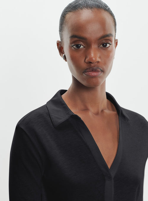 Chemise en coton et cachemire - MAJESTIC FILATURES