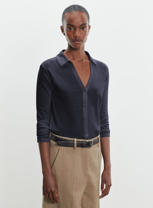 Chemise en coton et cachemire - MAJESTIC FILATURES
