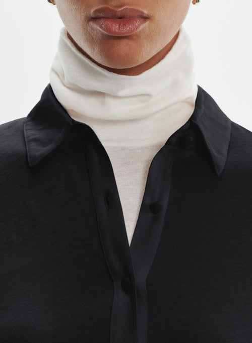 Chemise en coton et cachemire - MAJESTIC FILATURES