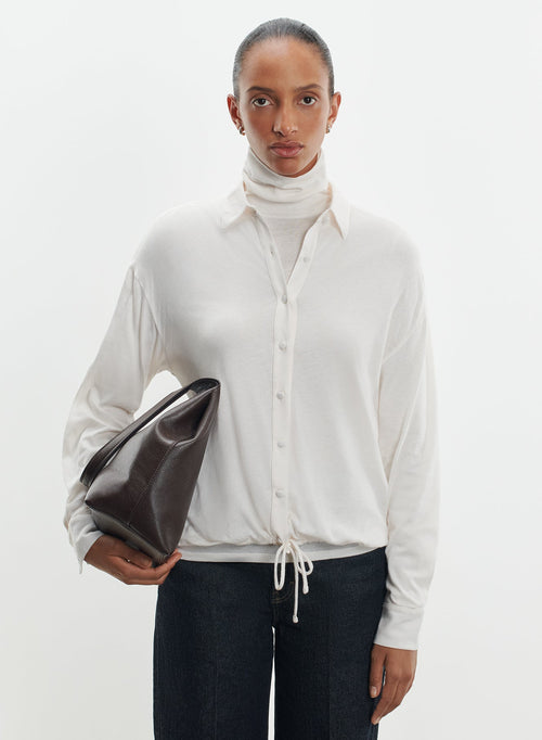 Camisa de algodón y cachemira - MAJESTIC FILATURES