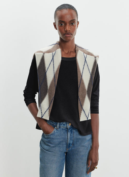 Cotton and cashmere t-shirt - MAJESTIC FILATURES