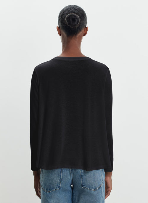 Cotton and cashmere t-shirt - MAJESTIC FILATURES