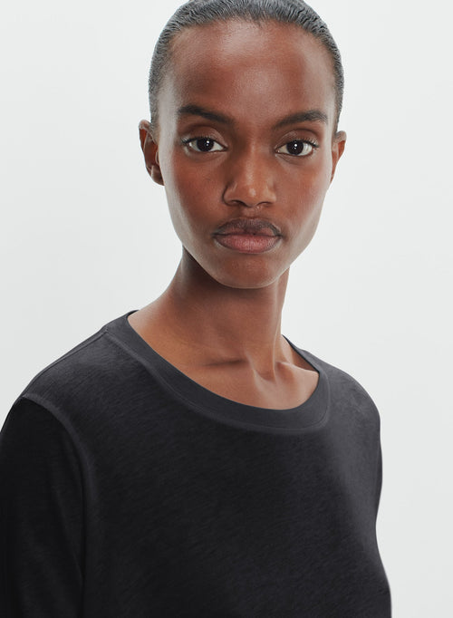Cotton and cashmere t-shirt - MAJESTIC FILATURES