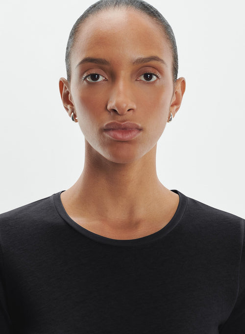 Cotton and cashmere T-shirt - MAJESTIC FILATURES