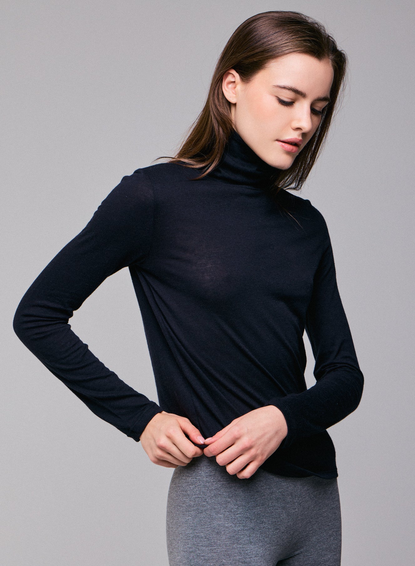 M*2様 MADISONBLUE HIGH GAUGE TURTLE NECK TURTLE NECK L/S MNS