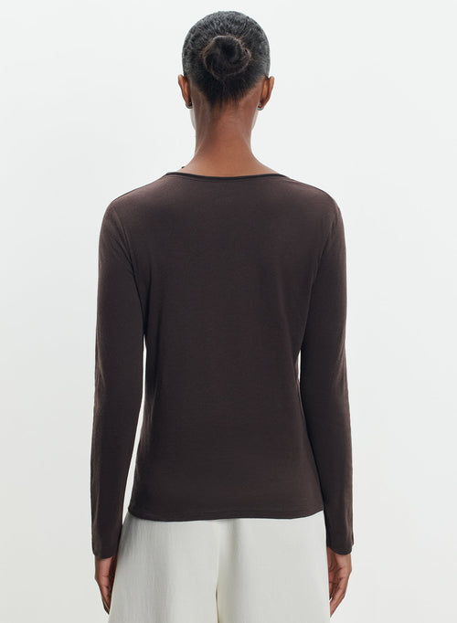 T-shirt en coton organique et cachemire - MAJESTIC FILATURES