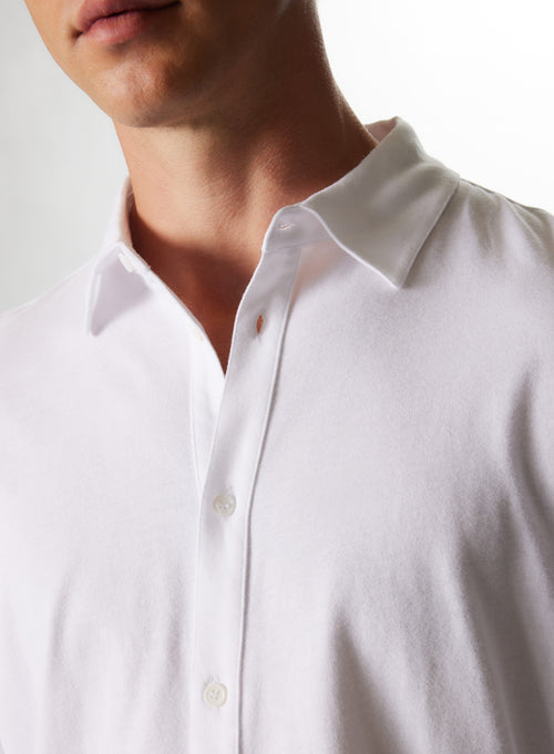 "Deluxe Cotton Long Sleeve Shirt" - MAJESTIC FILATURES