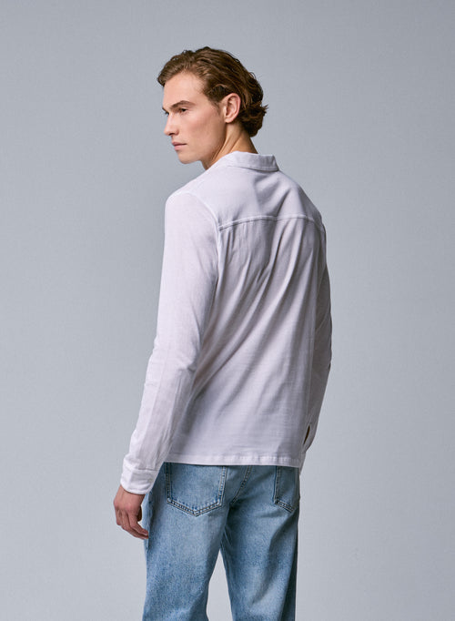 Chemise Blanche Manches Longues en Deluxe Coton - MAJESTIC FILATURES