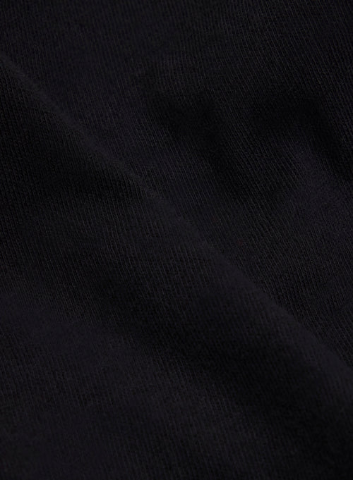 Long Sleeve Black Shirt in Deluxe Cotton - MAJESTIC FILATURES