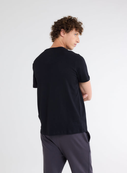 "Julien Deluxe Cotton short sleeve round neck T-shirt" - MAJESTIC FILATURES