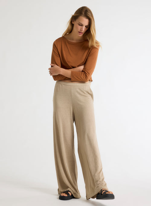 Pantalon Beige - MAJESTIC FILATURES