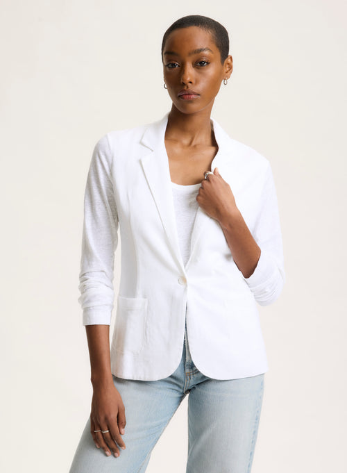 Clearance Blazer Veste Blazer Femme Blanche Manteau Blazer Femme