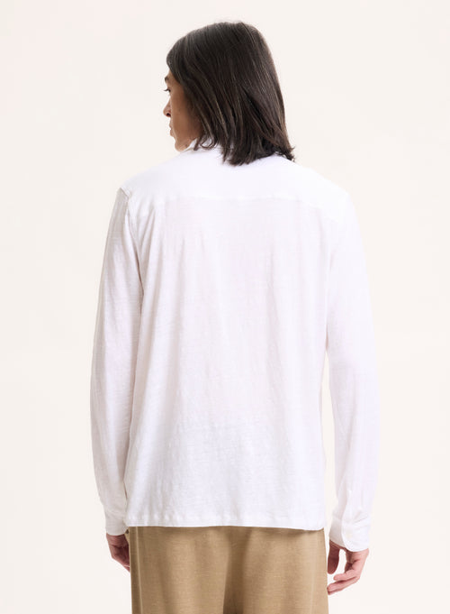 Camisa blanca de manga larga - MAJESTIC FILATURES