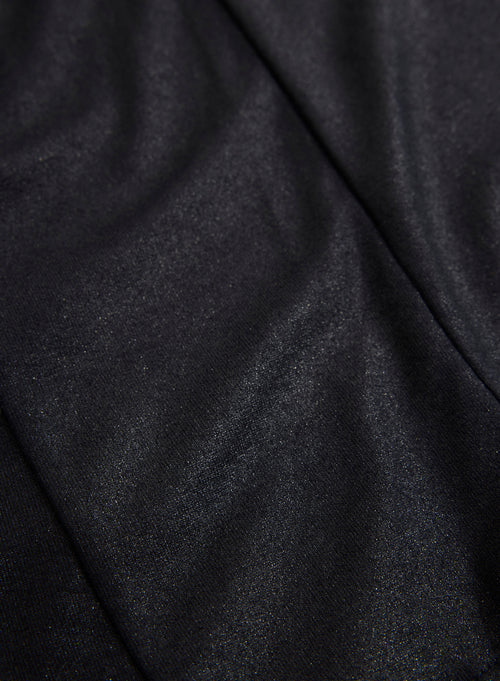 Veste Noir Manches Longues en Viscose et Élasthanne - MAJESTIC FILATURES