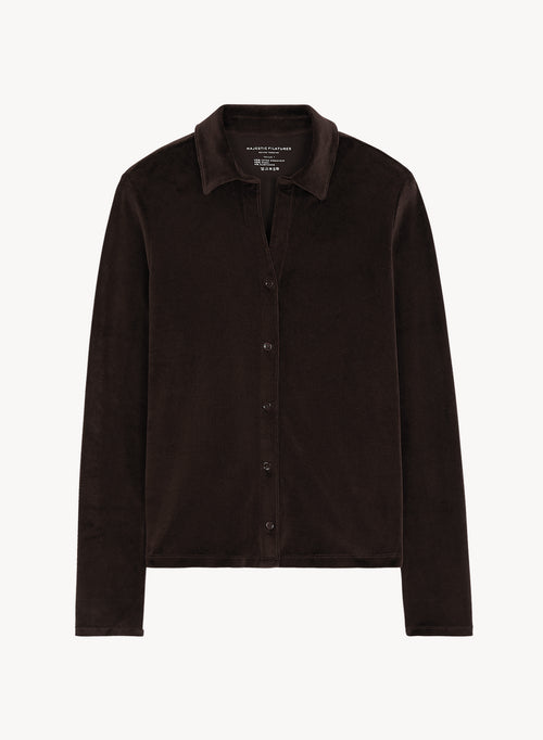 Camisa de algodón orgánico, modal y elastano - MAJESTIC FILATURES