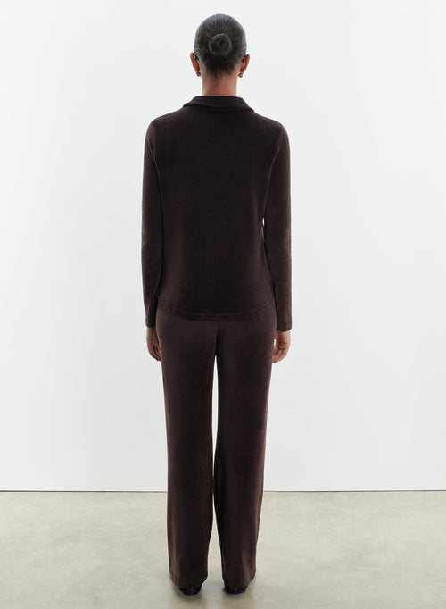 Camisa de algodón orgánico, modal y elastano - MAJESTIC FILATURES