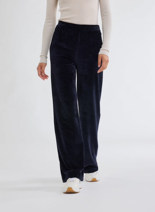 Pantalones azul marino - MAJESTIC FILATURES