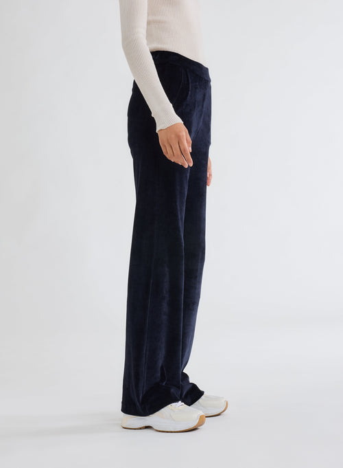 Pantalones azul marino - MAJESTIC FILATURES