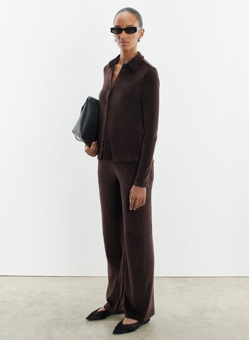 Pantalon en coton organique, modal et élasthanne - MAJESTIC FILATURES