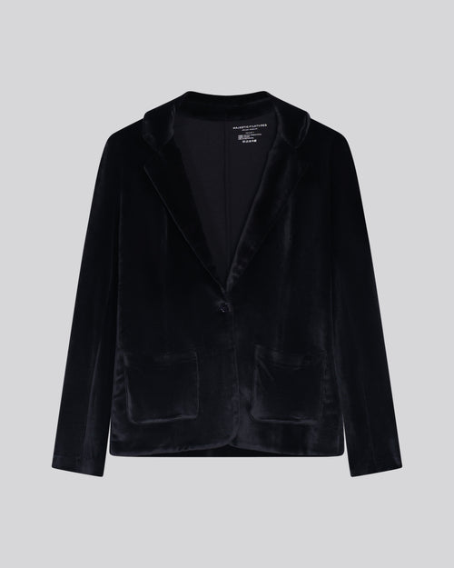 Veste Marine Manches Longues en Coton Organique / Modal / Elasthanne - MAJESTIC FILATURES