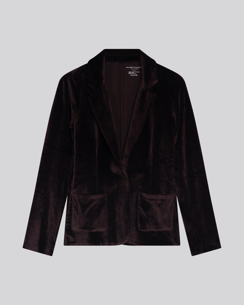 Chaqueta Violeta angas Largas en Algodón Orgánico / Modal / Elastano - MAJESTIC FILATURES