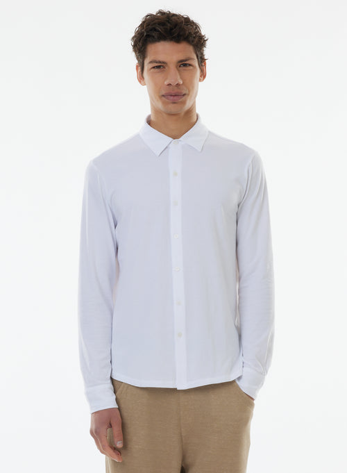 Chemise Blanche Manches Longues - MAJESTIC FILATURES