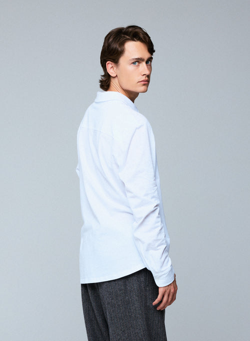Weißes Hemd mit langen Ärmeln - MAJESTIC FILATURES