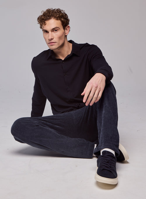 Camisa Herman de manga larga de Algodón / Elastano - MAJESTIC FILATURES