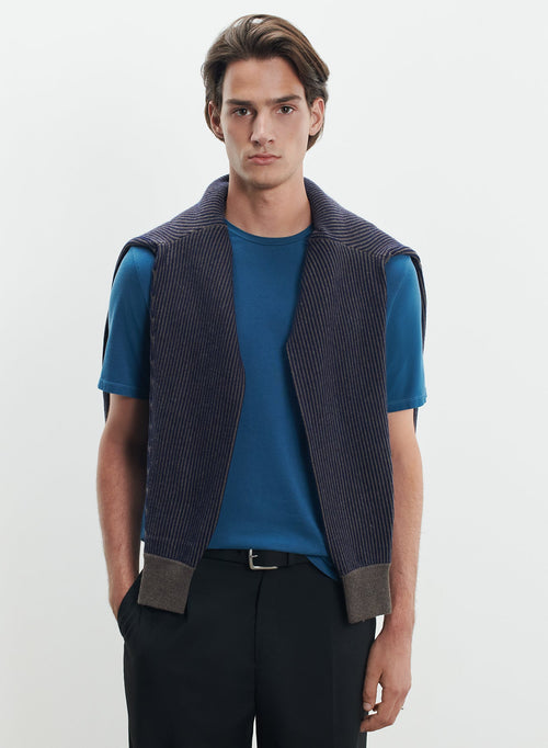 T-shirt in organic cotton and elastane - MAJESTIC FILATURES