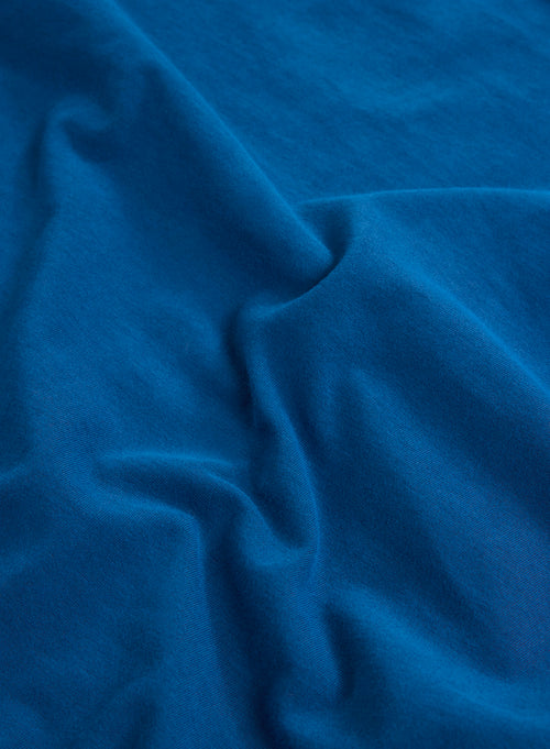 Blue Long Sleeve Polo Shirt - MAJESTIC FILATURES